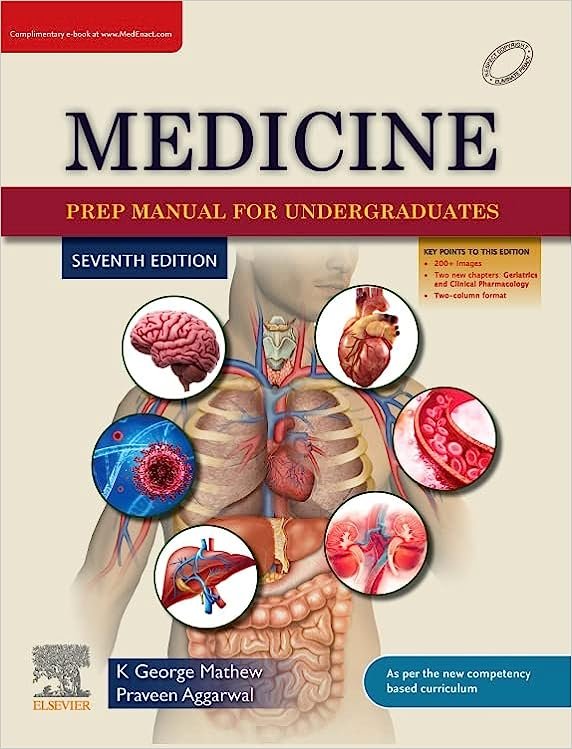 Medicine Prep Manual For Undergraduates [7 Th Edition] By K. George Mathew & Praveen Aggarwal  (Paperback, K. GEORGE MATHEW & PRAVEEN AGGARWAL)