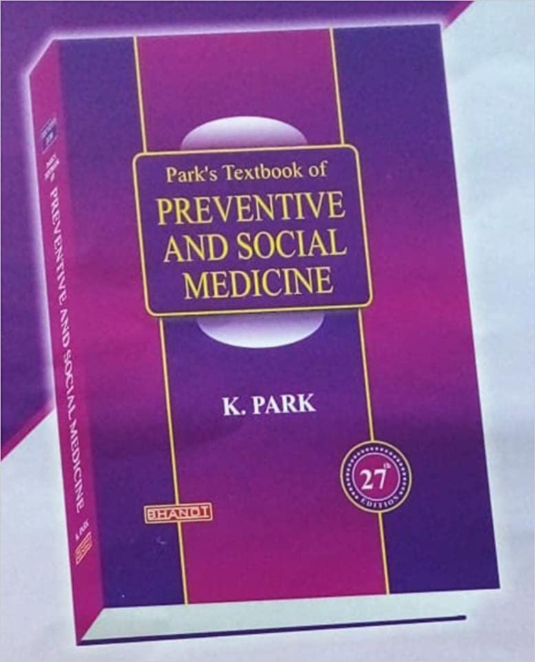PARK'S TEXTBOOK OF PREVENTIVE AND SOCIAL MEDICINE 27th  EDITION 2023 Hardcover( Previous edition)
