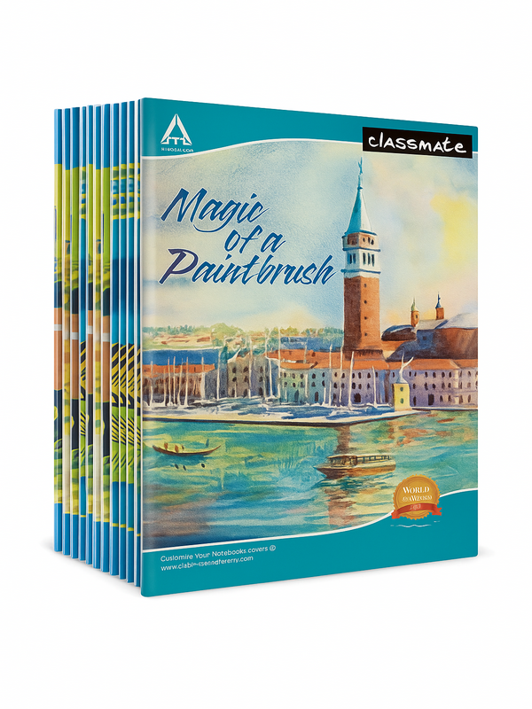 Classmate Note book A4 size, UNRULED, 140 Pages (Pack of 12)