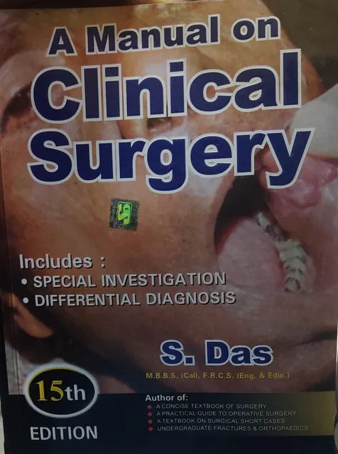 A Manual On Clinical Surgery 15th Edition 2021 by S.Das (sdas)