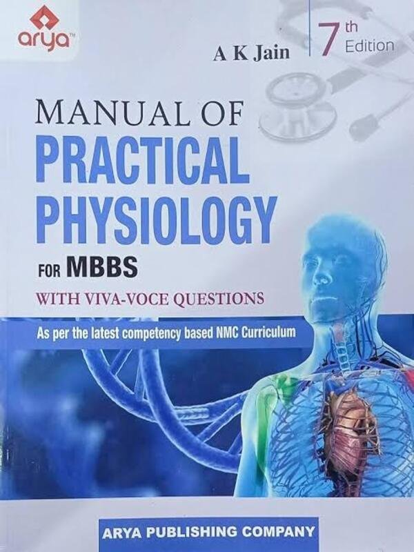 Manual Of Practical Physiology For MBBS  Paperback ( 1 January 2021)   by  A.K.JAIN (Author)